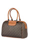 Women's Hand & Shoulder Bag 396 Brown Dots - 2