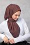 Viscose Velora Scarf Four Seasons Plum Brown 90X90 - 5