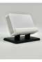 Modern Minimalist Desktop Business Card Holder - 3D Design Office Stand - Black and White - 4
