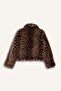 Warm Regular Fit Zippered Short Faux Fur Coat F5568Ax25Wn - 7