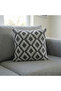 Punch Embroidery Pattern 3D Digital Printed Round Punch Patterned Gray Theme 4-Pack Cushion Covers - 4