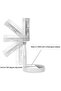 Retractable Fan, Portable USB Fan, Height Adjustable Standing Fan - 8