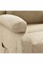 Recliner Chair Cream Fabric - 5