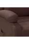 Recliner Chair Brown Faux Leather - 6