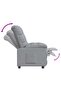 Recliner Chair Light Grey Fabric - 5