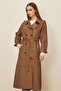 Belted Suede Trench Coat 10986