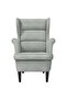 Armchair Light Grey Velvet - 2