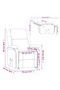 Recliner Chair Cream Fabric - 8