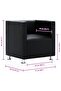 Cube Armchair Black Faux Leather - 3