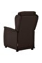 Recliner Chair Dark Brown 66.5 x 94 x 101.5 cm Polyester - 4