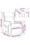 Recliner Chair Wine Red 66.5 x 94 x 101.5 cm Polyester - 3