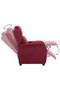 Recliner Chair Wine Red 66.5 x 94 x 101.5 cm Polyester - 7