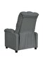 Recliner Chair Dark Grey Fabric - 4