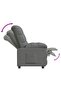 Recliner Chair Dark Grey Fabric - 5