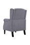 Armchair Dark Grey Fabric - 5
