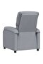Recliner Chair Light Grey Fabric - 4