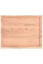 Table Top Light Brown 80x60x(2-6) cm Treated Solid Wood Live Edge - 4