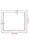 Table Top Light Brown 60x50x(2-4) cm Treated Solid Wood Oak - 7