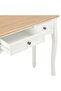Dressing Console Table with 3 Drawers White - 6
