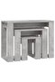 Nesting Tables 3 pcs Concrete Grey Engineered Wood - 4