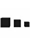 Side Tables 3 pcs Black Engineered Wood - 2