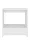Side Table White 50x26x50 cm Engineered Wood - 2