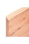 Table Top Light Brown 140x40x(2-4)cm Treated Solid Wood Live Edge - 8