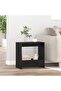 Side Table Black Oak 50 x 26 x 50 cm Engineered Wood