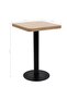 Bistro Table Light Brown 50x50 cm MDF - 3