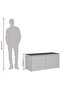 Garden Storage Box Grey 283L Poly Rattan - 3