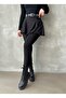 High Waist Shaping / Sculpting Winter Thermal Black Plush Leggings 4402 - 2