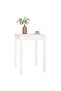 Dining Table White 55x55x75 cm Solid Wood Pine - 5