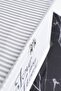 Mini Size Gray Striped Print Detailed Bag 30X22X18 cm - 5