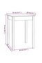 Dining Table 55x55x75 cm Solid Wood Pine - 3