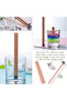 10pcs Wooden Candles Wick With Sustainer Tab Candle Wick Core For DIY Candle Making Supplies Hand... - 4