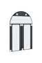 Wall Mirror Black 100x150 cm Arch Iron - 4