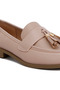 Women Tassels Detail Loafers in Natural - 4