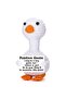 Interesting Positive Goose Gift, Mini Cute Plush Positive Shark Duck Desktop Decoration Ornament,...