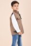 Brown Zero Sleeve Vest Set Badili Boys' 3-Piece Pants Suit 23487 - 3