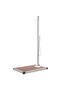 Garden Shower with Brown Base 225 cm Stainless Steel