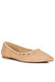 Women Casual Walking Metallic Loafers Beige