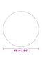 Wall Mirror 60 cm Round Glass - 3