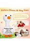 Interesting Positive Goose Gift, Mini Cute Plush Positive Shark Duck Desktop Decoration Ornament,... - 4