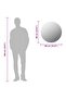 Wall Mirror 60 cm Round Glass - 6