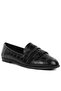 Women Black Patent PU Everyday Loafer