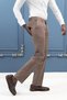 Regular Fit Cotton Textured Winter Gabardine Trousers - 4
