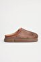 Brown Suede Ethnic Patterned Slippers - 4