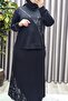 Women's Clothing Plus Size Tie-Dye Modal Skirt Set - 8
