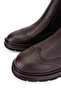 Men's Genuine Leather Brown Casual Boots - 3