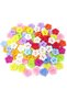 100PCS Resin Flower Buttons Buttons for Skirts, Gloves, Sweaters, Shirts, Hats, Scarves
